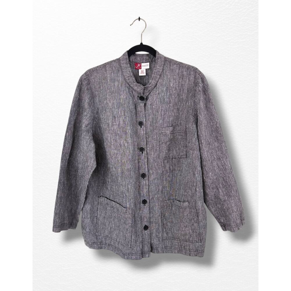 JM Collection Linen Jacket, Size 18W